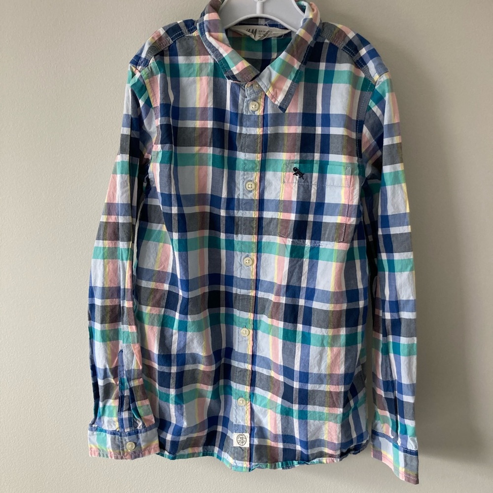 H&M Youth Boys Long Sleeved Button Down Shirt